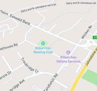 map for Kilbarchan Bowling Club