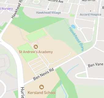 map for St Andrews Academy