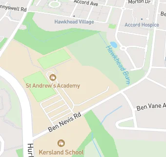 map for St Andrew's Academy