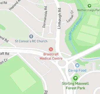 map for Braidcraft Medical Centre