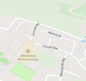 map for Aitkenhead Primary School