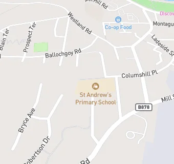 map for St Andrew's Primary School