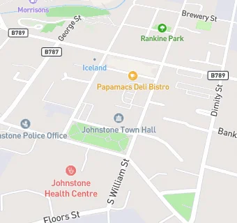 map for Johnstone Town Hall