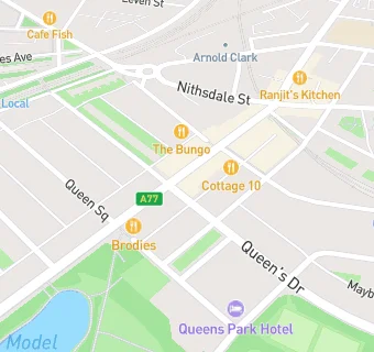 map for Queens Park Medical Practice