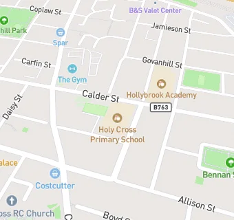 map for Holy Cross Primary School