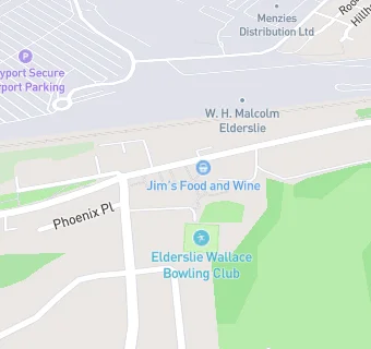 map for Elderslie Wallace Bowling Club