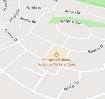 map for Mosspark Primary School & Nursery Class