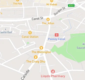 map for Lloyds Pharmacy (94 Causeyside Street, Paisley)