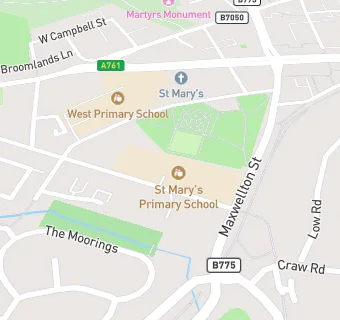 map for St Mary's Primary School