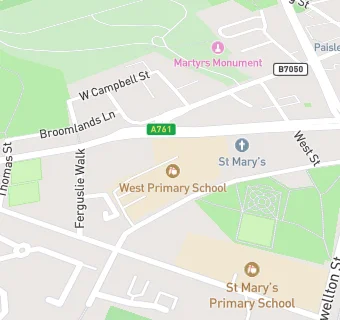 map for West Primary School