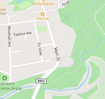 map for Calderbank Bowling Club