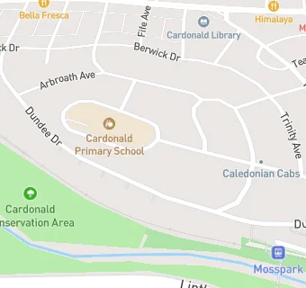 map for Cardonald Primary Kitchen