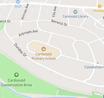 map for Cardonald Primary School