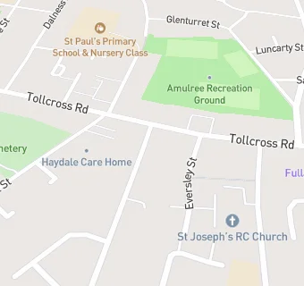 map for Fullarton Halls-Tollcross Masonic Lodge