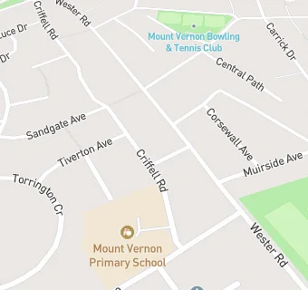 map for Mount Vernon Primary School