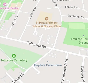 map for Tollcross Medical Centre