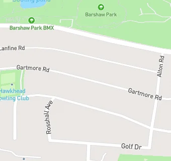 map for Hawkhead Bowling Club