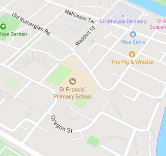 map for St Francis' Primary School & Nursery Class