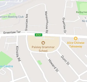 map for Paisley Grammar School