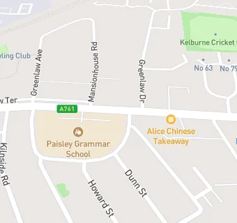 map for Paisley Grammar School