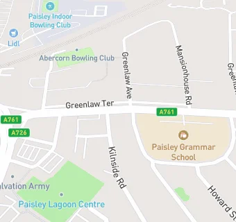 map for Well Pharmacy (24 Glasgow Road, Paisley)