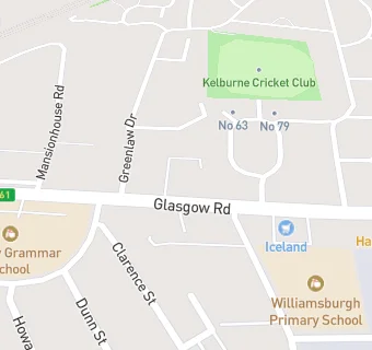 map for Kelburne Dental Surgery