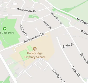 map for Gorebridge Primary School