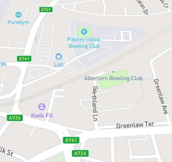 map for Abercorn Bowling Club