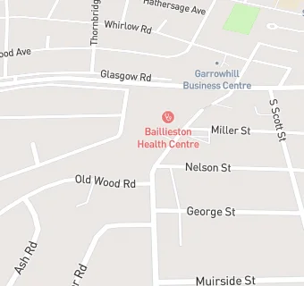 map for Baillieston Dental Centre