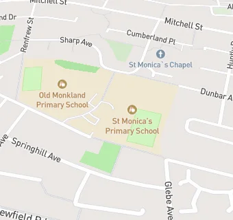 map for St Monica's Primary School