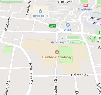 map for Eastbank Academy