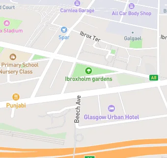 map for Glasgow Climbing Centre