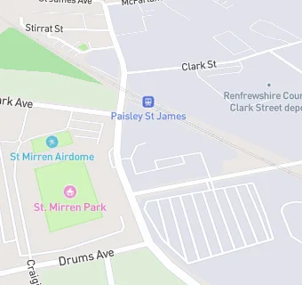 map for St Mirren Stadium