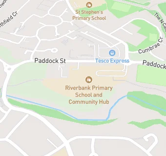 map for Riverbank Primary School and Community Hub