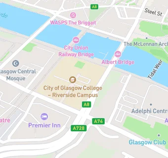 map for Riverside Campus Refectory At City Of Glasgow College