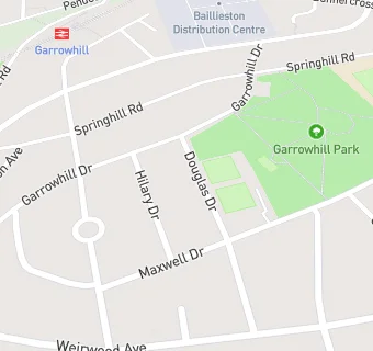 map for Garrowhill Bowling Club