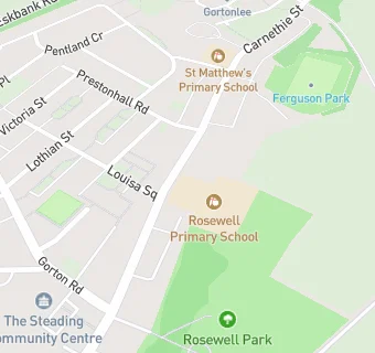 map for Rosewell Primary School