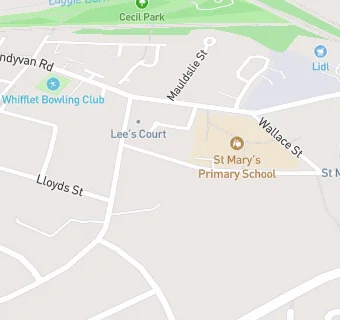 map for St Mary's Primary School