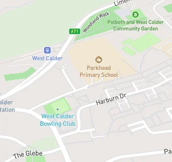 map for Parkhead Primary School