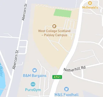 map for West College Scotland