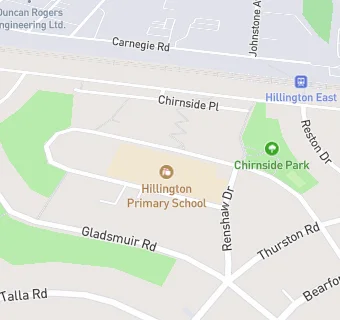 map for Hillington Primary School