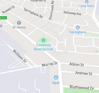 map for Caledonia Bowling Club