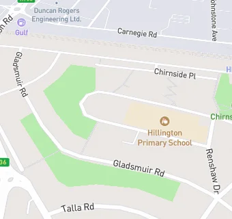 map for Hillington Primary School