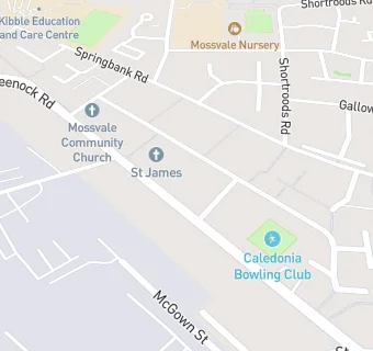 map for St James RC Church