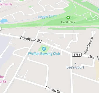 map for Whifflet Bowling Club