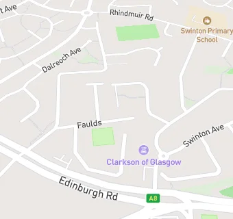 map for Baillieston Bowling Club