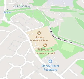 map for St Stephen's Primary School