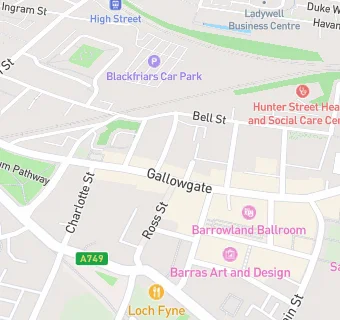 map for Barras Bites