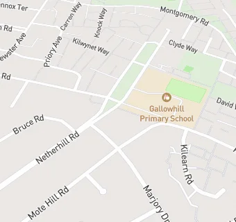 map for Glencoats Out of School Care