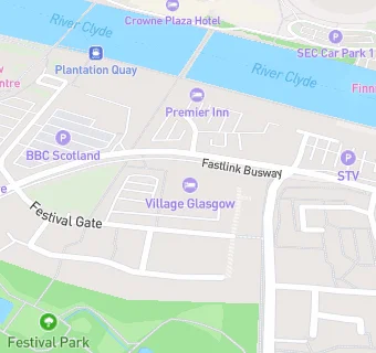 map for Village Hotel Glasgow